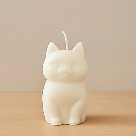Kedi Figürlü Doğal Mum Kokulu