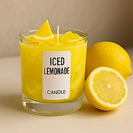 İced Lemonade Candle Buzlu Limonata Jel Mum