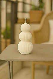 Dekoratif Mum Noel Ağaçlı Kokulu Mum