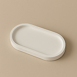 Oval tabak Mum, takı, saksı altlığı, organizer sehpa düzenleyici tabak