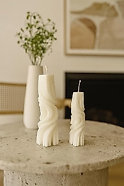 2' Li Dalga Desenli Mum Dekoratif Pinterest Model Kokulu