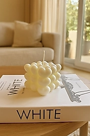 Bubble Kalpli Mum Dekoratif Mum