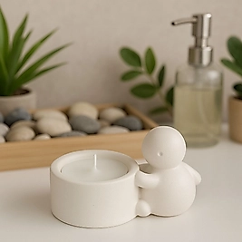 Tavşan desenli mumluk- tealight