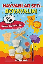 Taş boyama seti Hayvanlar
