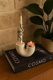 İskandinav Tarzı Şamdan Mumluk 2’li Mum Yeri Dekoratif Aksesuar