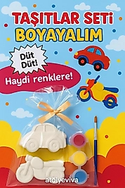 Taş boyama seti Taşıtlar serisi araba motor