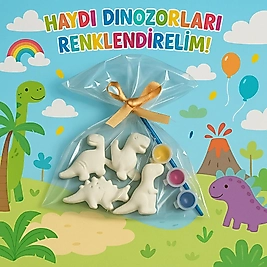 Taş boyama seti Dinazorlar