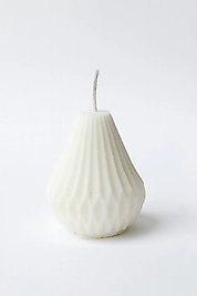 Dekoratif Armut Desenli Mum El Yapımı